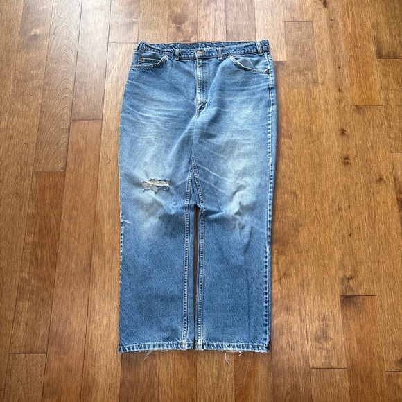 Men’s Vintage 90s Levi’s orange tab denim jeans - Picture 2 of 9